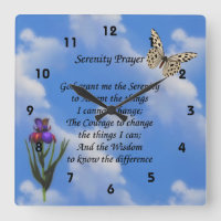 Serenity Prayer Butterfly Flower Inspirador