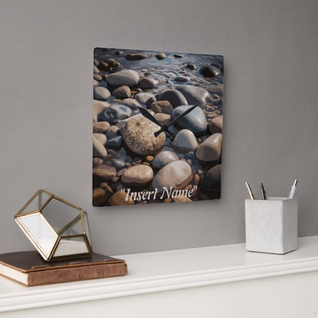 Reloj Cuadrado Serenity Stones (Oficina)