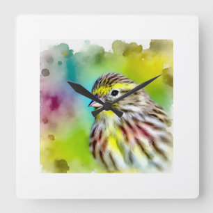 Reloj Cuadrado Serin alario 210624AREF103 - Watercolor