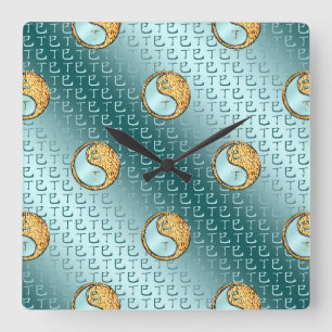 Reloj Cuadrado Serpiente de Fuego