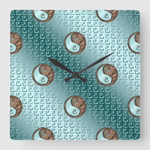 Reloj Cuadrado Serpiente de Tierra
