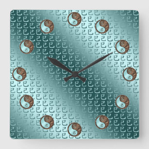 Reloj Cuadrado Serpiente de Tierra