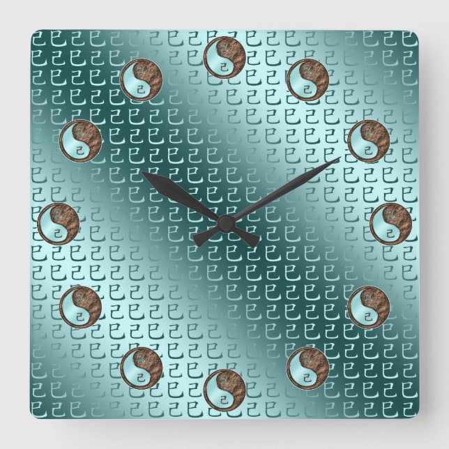 Reloj Cuadrado Serpiente de Tierra (Anverso)