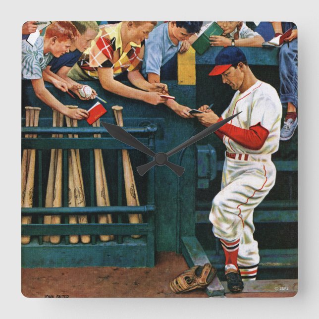 Reloj Cuadrado Sesión de Autografo (Anverso)