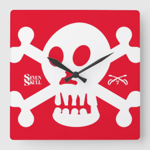 RELOJ CUADRADO SEVEN SKULL BY MASANSER PIXELAT