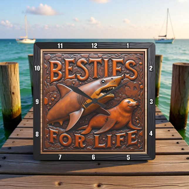 Reloj Cuadrado Shark Seal Unlikely Marine (Subido por el creador)