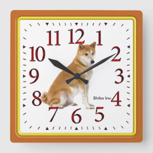 Reloj Cuadrado Shiba Inu