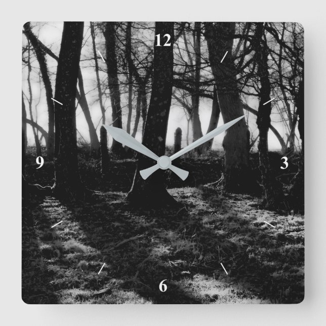 Reloj Cuadrado Si bajas al bosque hoy... (Anverso)