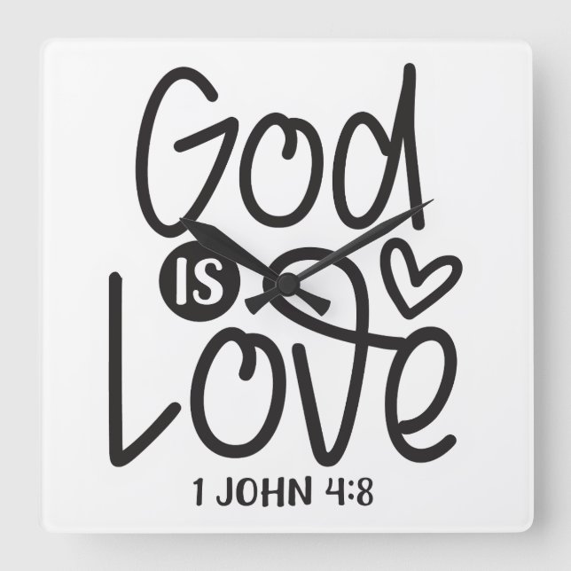 Reloj Cuadrado ¿Si Dios es por nosotros los que pueden estar en c (Anverso)