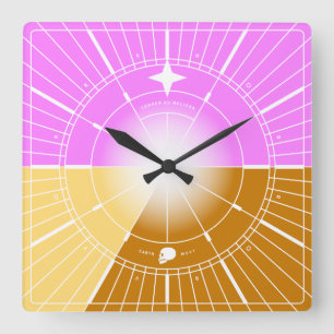 Reloj Cuadrado Siempre hacia mejores cosas