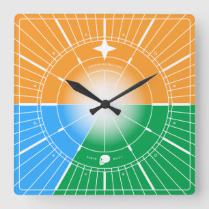 Reloj Cuadrado Siempre hacia mejores cosas