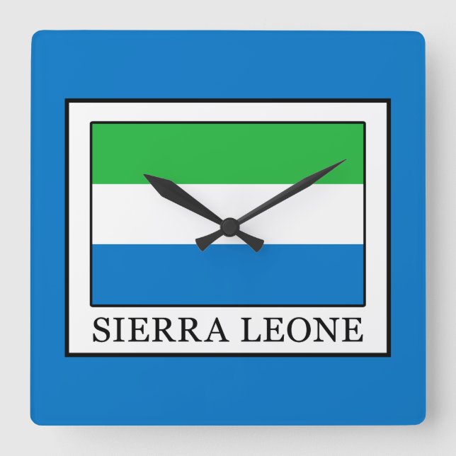 Reloj Cuadrado Sierra Leone (Anverso)