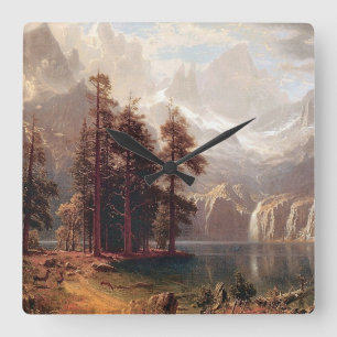 Reloj Cuadrado Sierra Nevada de Albert Bierstadt, 1871