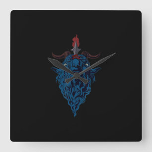 Reloj Cuadrado Sigil De Cabra De Baphomet De Mendes Satan Gótico