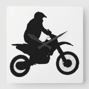 Reloj Cuadrado Silhouette Motocross