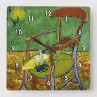 Reloj Cuadrado Sillón de Van Gogh Paul Gauguin (F499)