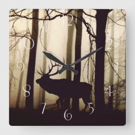 Reloj Cuadrado Silueta impresionante