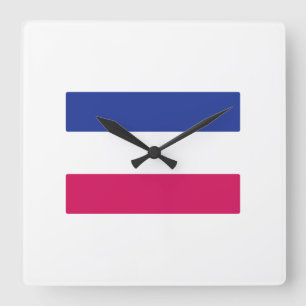 RELOJ CUADRADO SÍMBOLO ANDRÓGINO