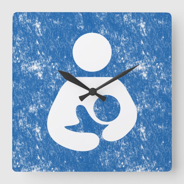 Reloj Cuadrado Símbolo de enfermería (Anverso)