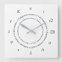 Símbolos de constantes matemáticas
