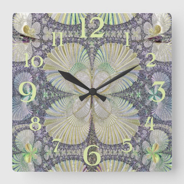 Reloj Cuadrado Simetría (numerada completamente) (Anverso)