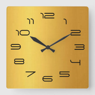 Reloj Cuadrado Simplicidad del oro