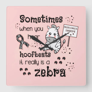 Reloj Cuadrado Síndrome de Ehlers-Danlos Conciencia de las cebras