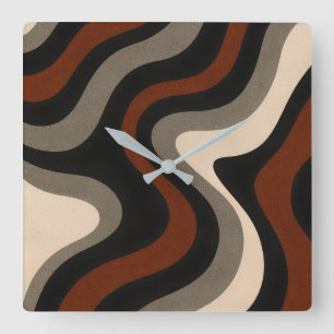 Reloj Cuadrado Sinfonía orquídea: arte floral vibrante en un colo