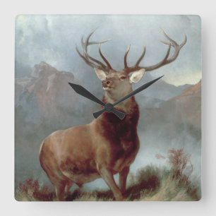 Reloj Cuadrado Sir Edwin Landseer   Monarca del Glen, 1851