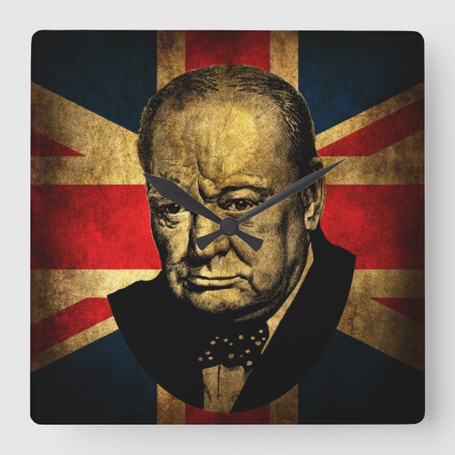 Reloj Cuadrado Sir Winston Churchill (Anverso)