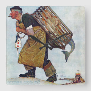 Reloj Cuadrado Sirena