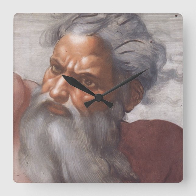 Reloj Cuadrado Sistine Chapel ceiling (Anverso)
