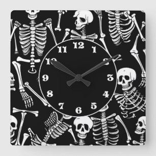 Reloj Cuadrado Skeleton Crew