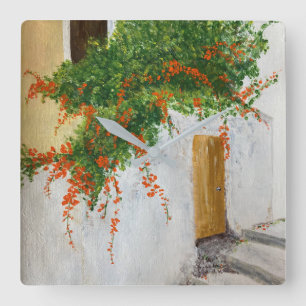 Reloj Cuadrado Skopelos en junio