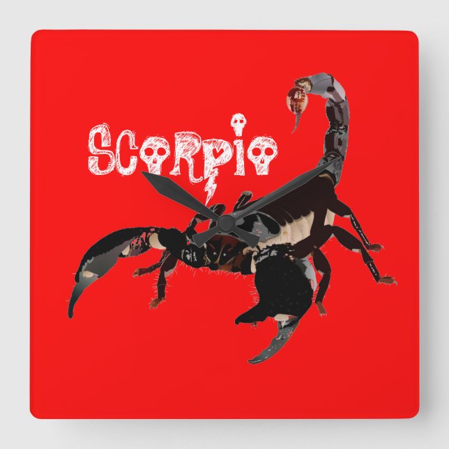 Reloj Cuadrado Skorpion Uhr (Anverso)