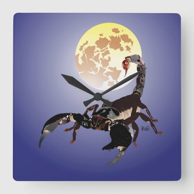 Reloj Cuadrado Skorpion Uhr (Anverso)