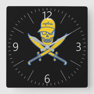 Reloj Cuadrado Skull and swords