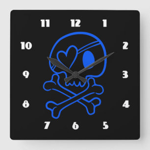 Reloj Cuadrado Skull y Crossbone