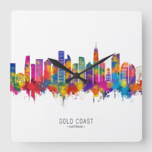 Reloj Cuadrado Skyline Australia Gold Coast