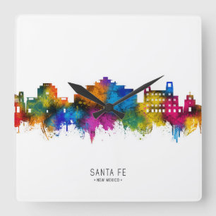 Reloj Cuadrado Skyline Santa Fe New Mexico
