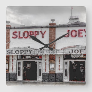 Reloj Cuadrado Sloppy Joe's Key West Clock