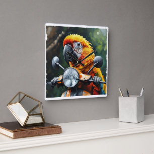 Reloj Cuadrado Smart Parrot