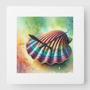 Reloj Cuadrado Smooth Clam in the Ocean Light 040924AREF117 - Wat