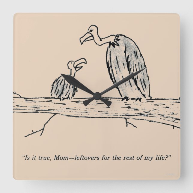 Reloj Cuadrado Sobras (Anverso)