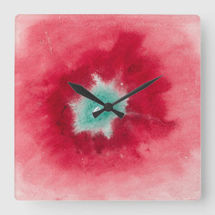 Reloj Cuadrado Sobre la visualización de flores y árboles, 1920 p