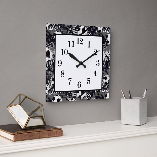 Reloj Cuadrado Soccer Ball Wall Clock (Oficina)