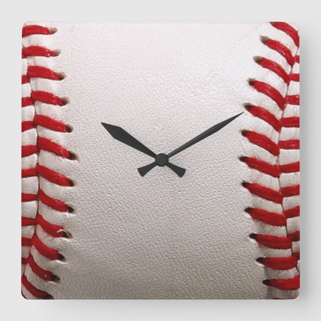 Reloj Cuadrado Softbol de béisbol (Anverso)