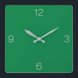 Reloj Cuadrado Sólida primavera Verde 008040 Color - opción Añadi<br><div class="desc">Agregue un nombre, iniciales o algún texto, o mantenga el color solo. Coordenadas de color con otros elementos del almacén basadas en el nombre y el código HEX (triplete hexadecimal de seis dígitos) mostrado. Utilice este código para mezclar, hacer coincidir y personalizar de cualquier otro elemento para ir con esto,...</div>