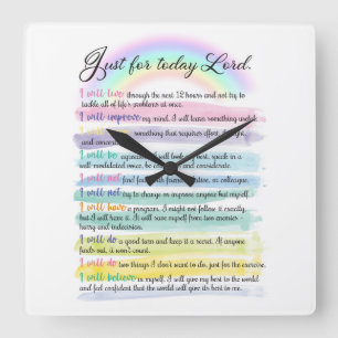 Reloj Cuadrado Sólo por hoy, Señor