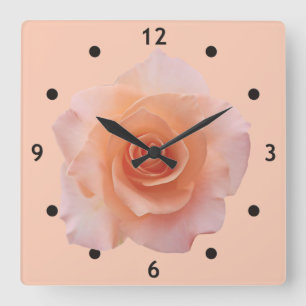 Reloj Cuadrado Sólo un Rosa Blossom + tu trasero. e ideas